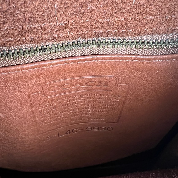 Vintage Coach 9930 British Tan Turnlock Crossbody Bag – USA Made - Picture 4 of 17